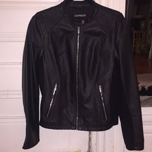 (Minus the) leather double peplum jacket